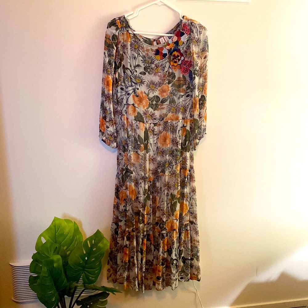 Anthropologie Floral Dress